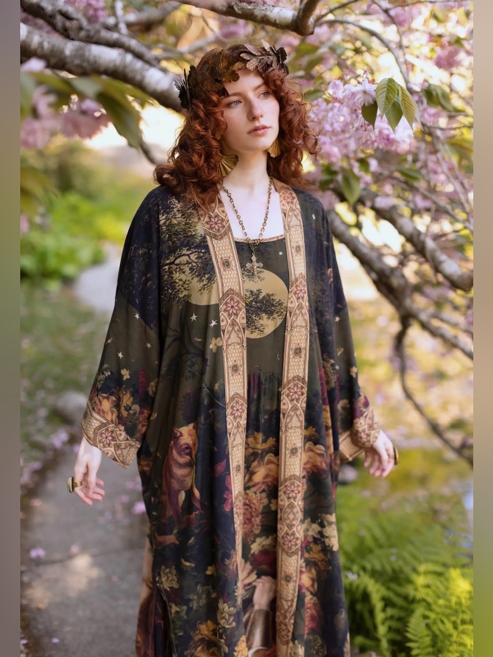 Market of Stars Messenger Opera Duster Joan of Arc NWT Gothic Boho - Picture 8 of 14